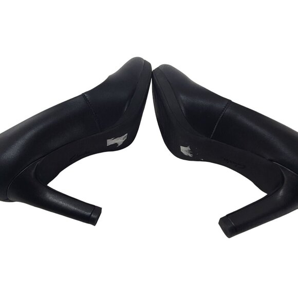 Clarks Womens Adriel Viola Closed Toe Classic PUMPS Black Leather Size 8 - Picture 6 of 8